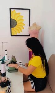 Costura e pintura